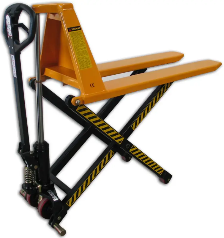 qteck Scherenhubwagen manuell 1,5 t - Gabellänge 1100 mm - Hubhöhe 800 mm Must-Have