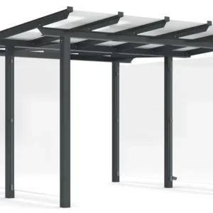 WSM Überdachung Passau doppelseitig - P22 UP Bausatz - RAL 7016 Sonderangebot