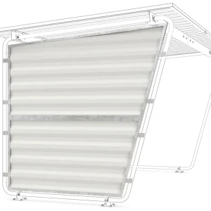 Schnäppchen WSM Überdachung Siegen einseitig - S16-S19 Seitenwand RAL 9002 links