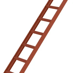 Günzburger Dachleiter Alu rotbraun - hawego Set 7+10 Sprossen - 4,76 m Preiswert