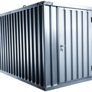 BOS Materialcontainer 4100 x 2100 x 2080 mm - 1-flügelige Tür auf 2 m Seite Schneller Versand