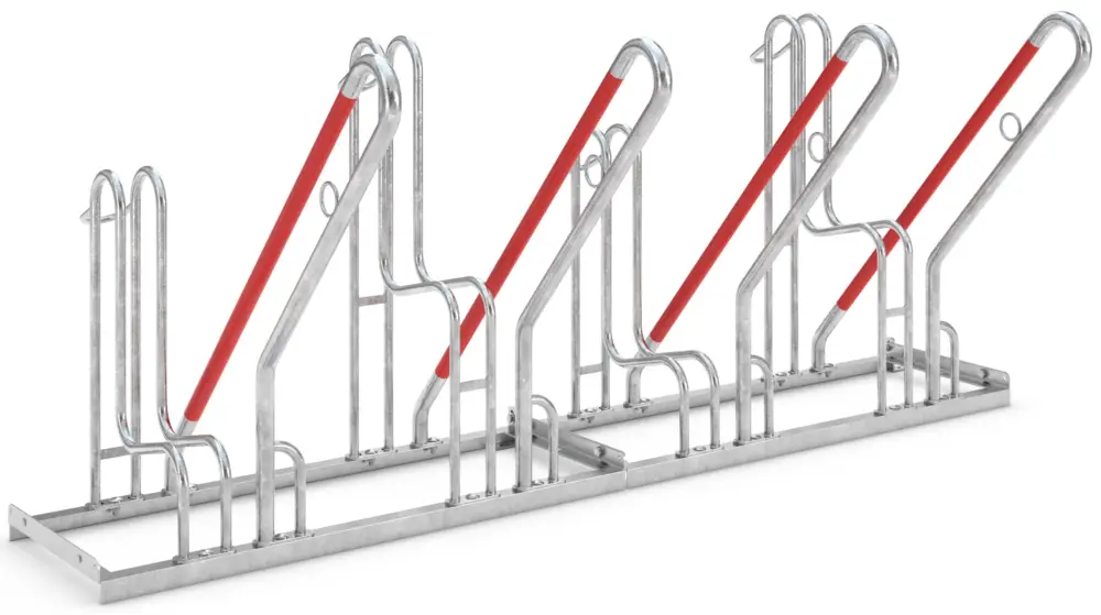 Preis Gesenkt WSM Fahrradständer Anlehnbügel 4504 XBF Stahl - 4 Einstellplätze