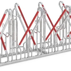 Schnäppchen WSM Fahrradständer Anlehnbügel 4518 XBF Stahl - 8 Einstellplätze