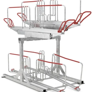 Knallerangebot WSM Fahrradständer Doppelstockparker BikeHub Stahl - Economy 2 08