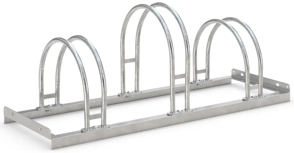 WSM Fahrradständer Bogenparker 5053 Stahl - 3 Einstellplätze Ausverkauf