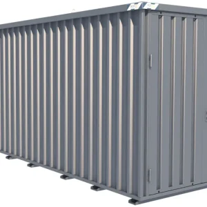 Markenprodukt BOS Lagercontainer 6100 x 2300 x 2445 mm - 2-flügelige Tür auf 2,3 m Seite
