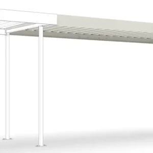 Ausverkauf WSM Überdachung Leipzig einseitig - L15 Anbaueinheit Bausatz - RAL 9002