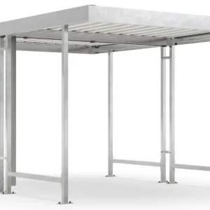 WSM Überdachung Leipzig doppelseitig - L42 Grundeinheit Bausatz - Verzinkt Heißes Angebot