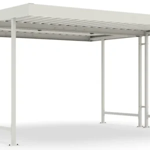 WSM Überdachung Leipzig doppelseitig - L44 Grundeinheit Bausatz - RAL 9002 Billig