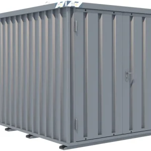 Solange Der Vorrat Reicht BOS Schnellbaucontainer 3100 x 2100 x 2100 mm - 2-flügelige Tür auf 2 m Seite