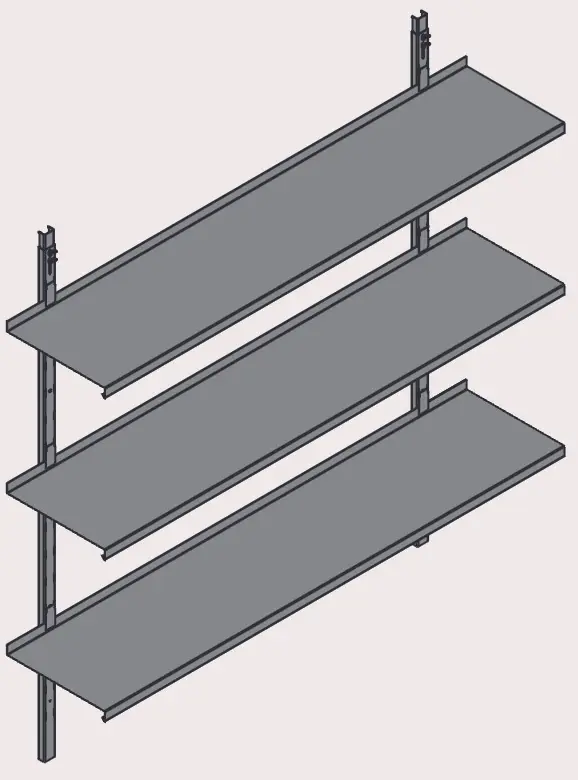 BOS Container Regalsystem SH2100 - 3 Ebenen 2000 x 420 mm Sofort Bestellen