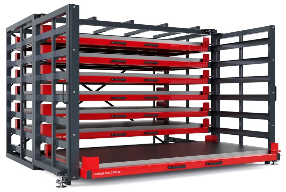 Super-Preis RR Industrietechnik Schubfachregal für Bleche RBR-G 25 7