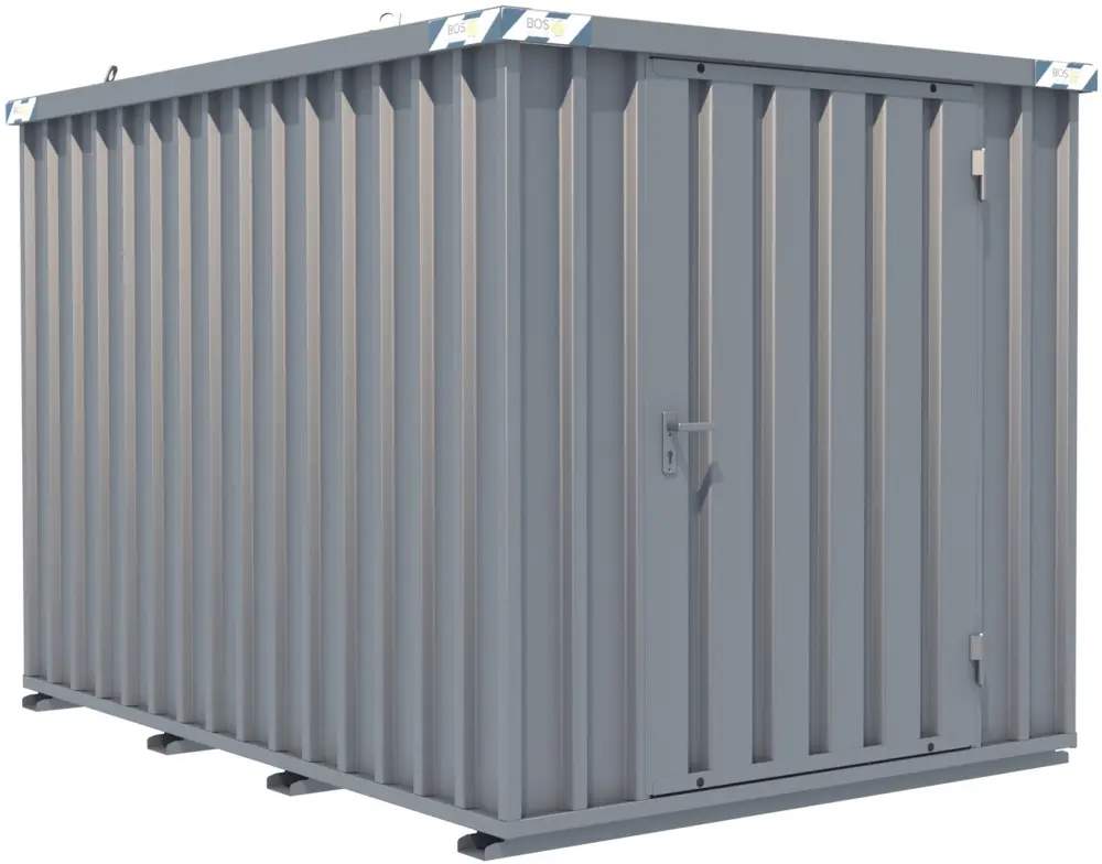 Online Kaufen BOS Schnellbaucontainer 3100 x 2100 x 2100 mm - 1-flügelige Tür auf 2 m Seite