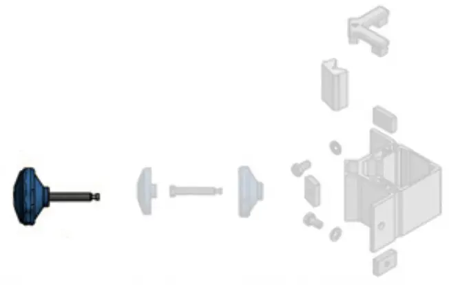 Bütec Bühnenpodest Ersatzteil Beinbefestigungsknauf M8 x 55 mm Meistverkauft