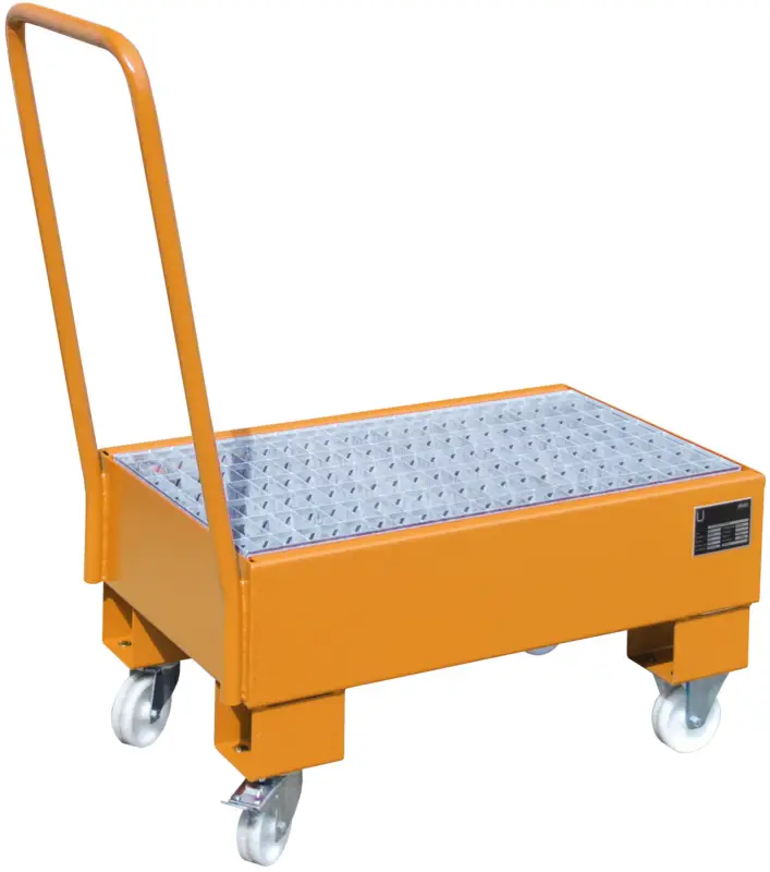 Bauer Auffangwanne fahrbar Stahl AW 60-1 SR - RAL 2000 Abverkauf