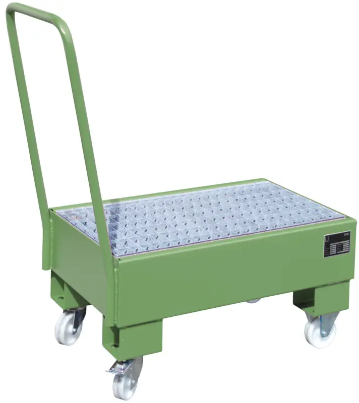 Neue Ware Bauer Auffangwanne fahrbar Stahl AW 60-1 SR - RAL 6011