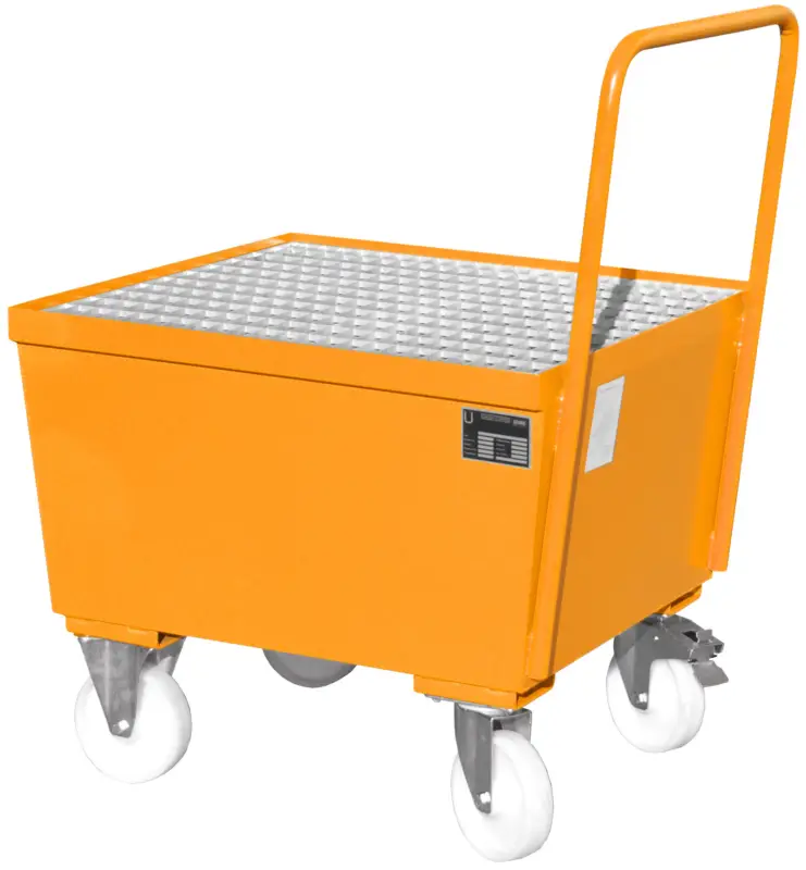 Bauer Auffangwanne fahrbar Stahl AW-F 1 - RAL 2000 Neue Kollektion