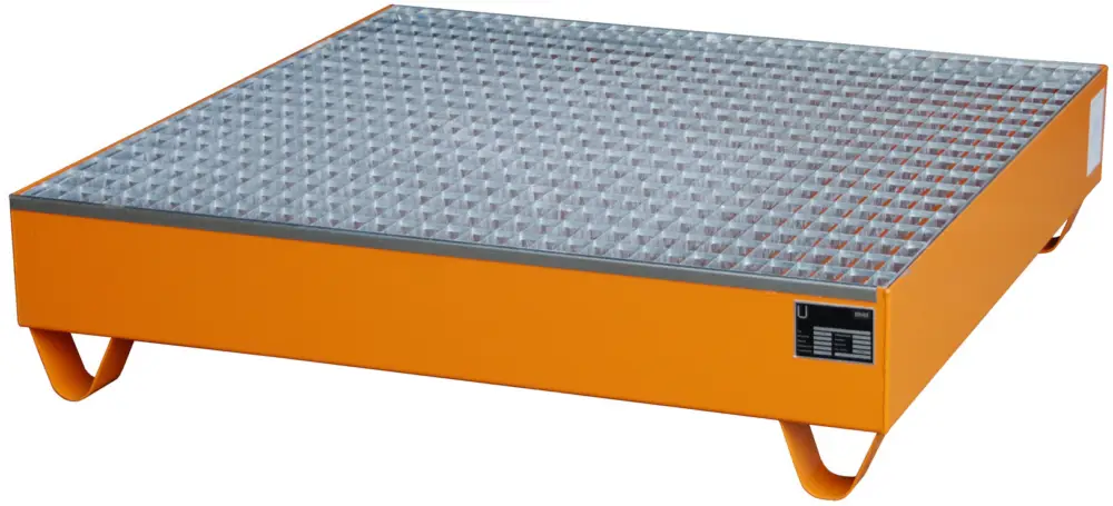 Bauer Auffangwanne Stahl Serie 2032 2033 - RAL 2000 Zertifiziert