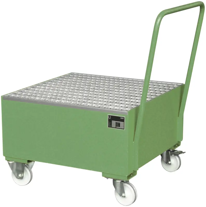 Sichere Zahlung Bauer Auffangwanne fahrbar Stahl Serie 2004 2005 - RAL 6011