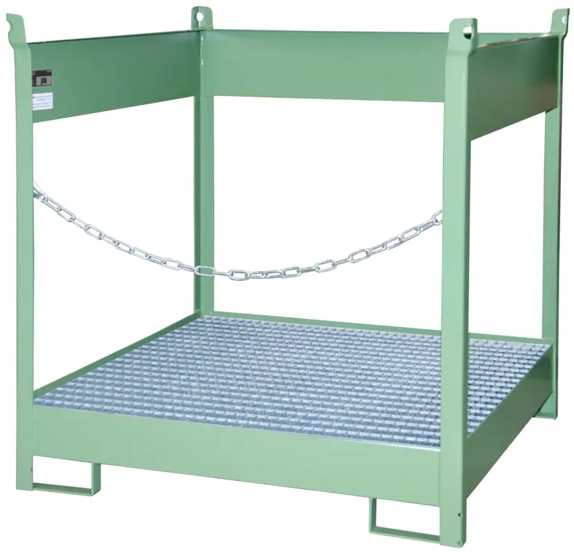 Bauer Fass-Stapelpalette Stahl FSP 4 - RAL 6011 Saisonangebot
