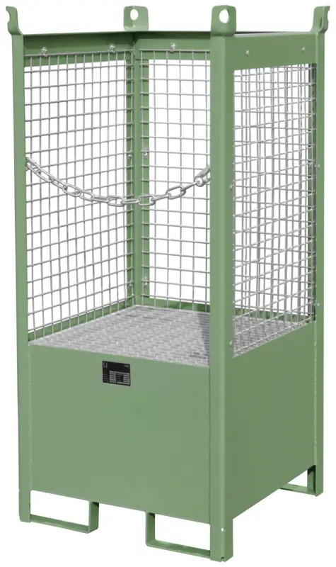 Bauer Fass-Stapelpalette Stahl FSP-1 D - RAL 6011 Begrenztes Angebot