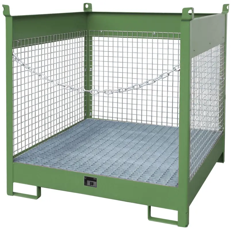 Bauer Fass-Stapelpalette Stahl FSP-4 D - RAL 6011 Echt