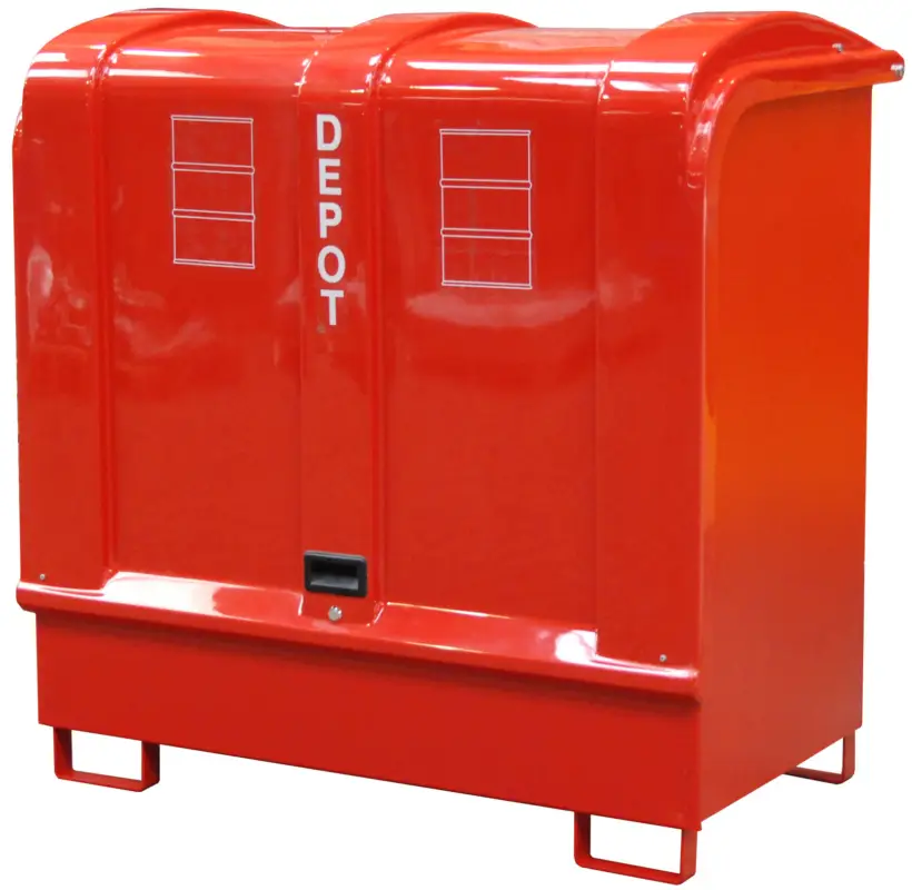 Bauer Gefahrstoffdepot Stahl GD-B - RAL 3000 Begrenztes Angebot