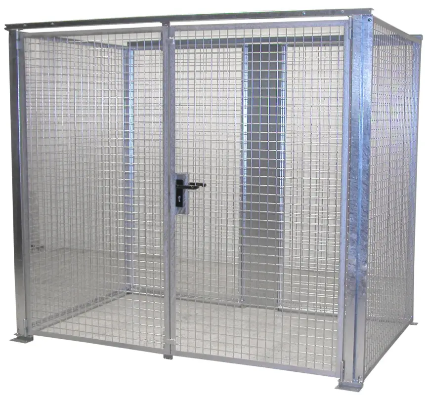 Billig Bauer Gasflaschen-Container Stahl GFC-M3-DF