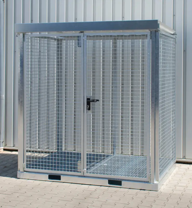 Neue Ware Bauer Gasflaschen-Container Stahl GFC-E G M2