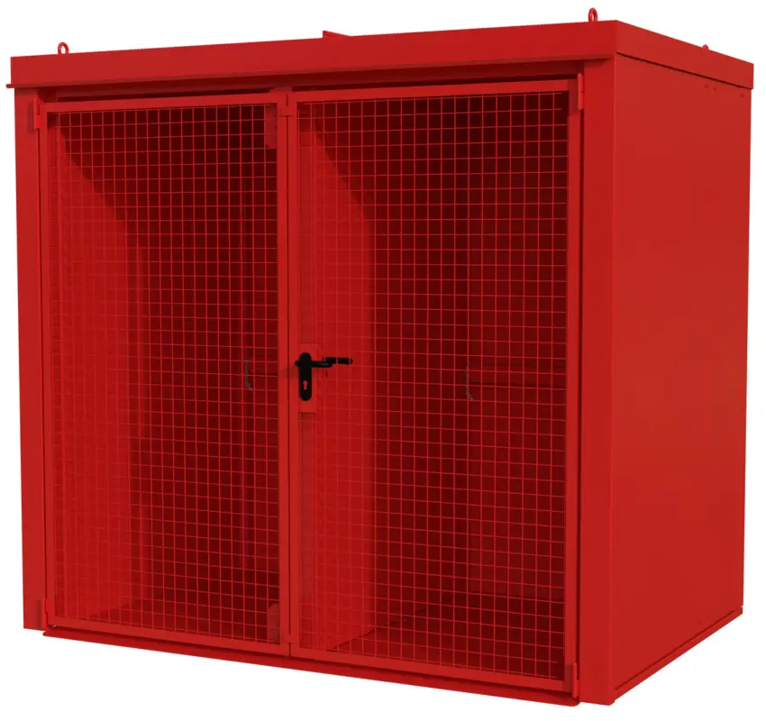 Bauer Gasflaschen-Container Stahl GFC-B W M3 - RAL 3000 Beliebt