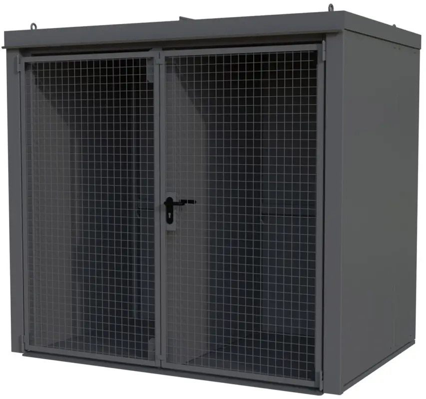 Bauer Gasflaschen-Container Stahl GFC-B W M3 - RAL 7005 Neue Ware