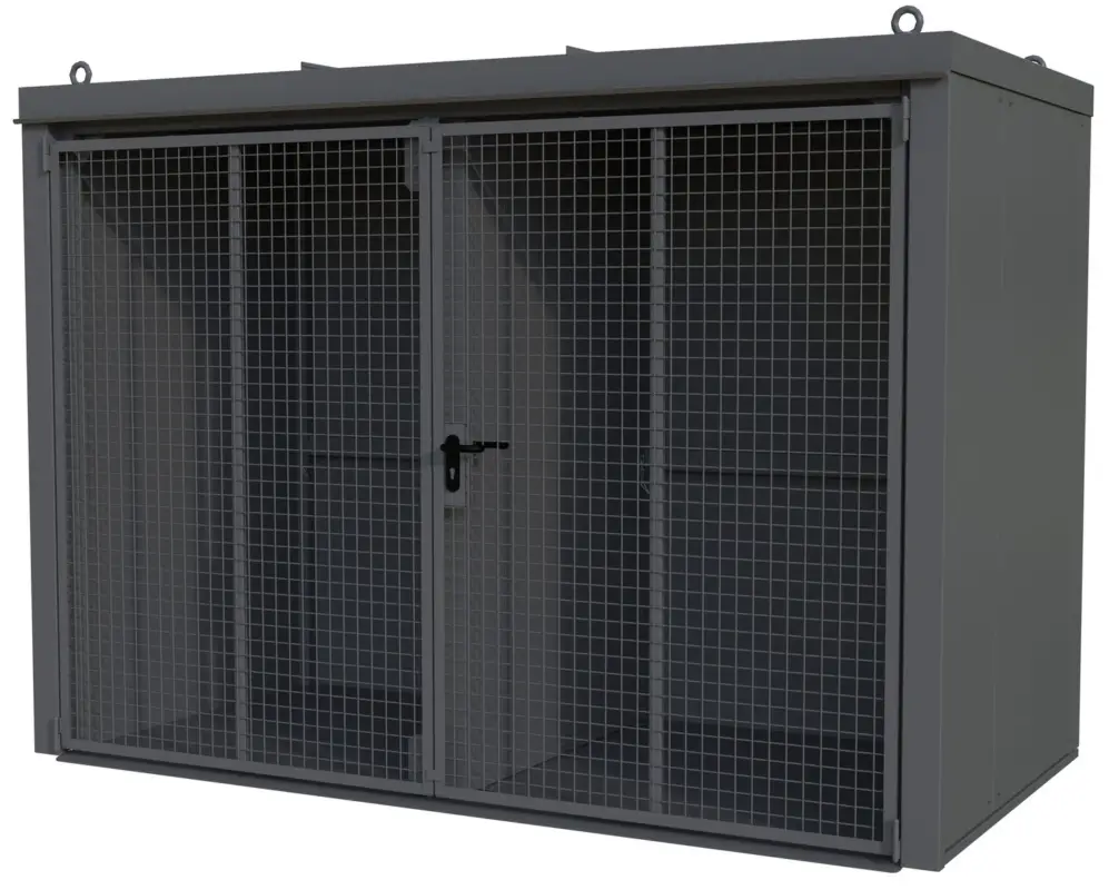 Bauer Gasflaschen-Container Stahl GFC-B W M4 - RAL 7005 Jetzt Kaufen