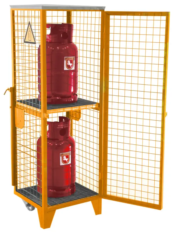 Bauer Gasflaschen-Depot Stahl GFD-R 2 - RAL 2000 Garantierte Lieferung