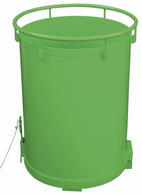 Garantierte Lieferung Bauer Rund-Klappbodenbehälter RB-400 - RAL 6011