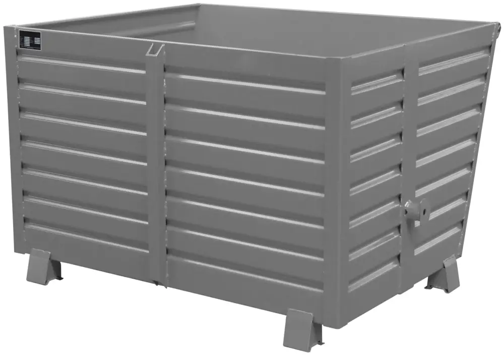 Zertifiziert Bauer Stapelkippbehälter BSK-150 - RAL 7005