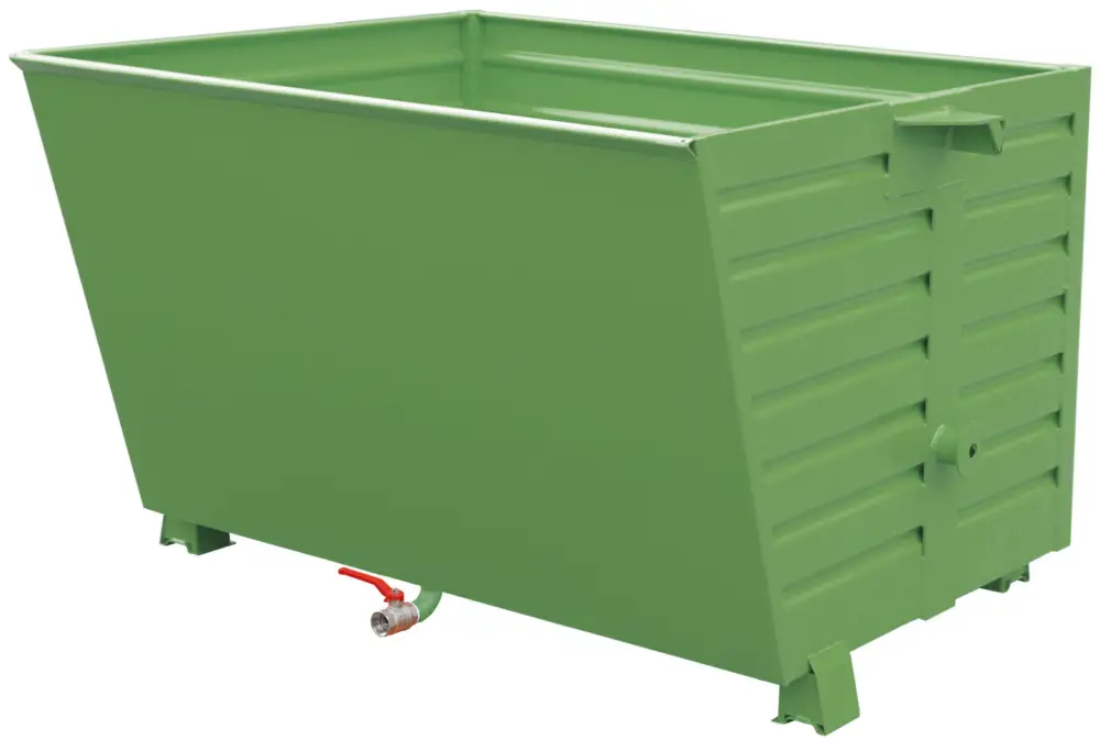 Bauer Späne-Stapelkippbehälter BSS-150 - RAL 6011 Ausverkauf