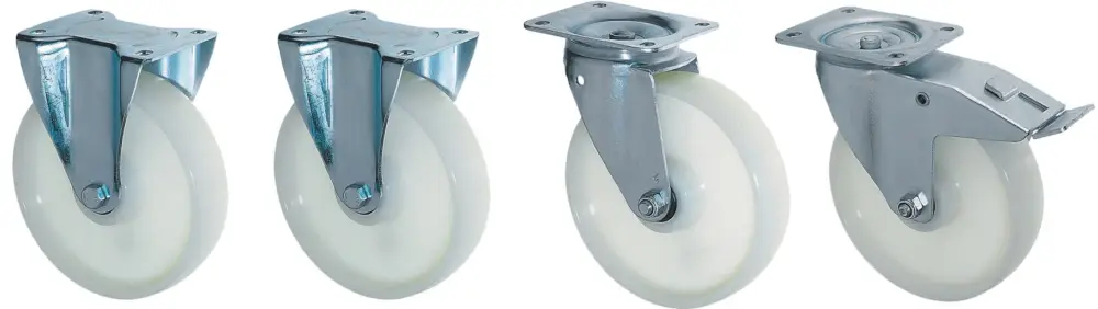 Bauer Radsatz Polyamid 180 mm - 1350 kg Tragkraft Neu