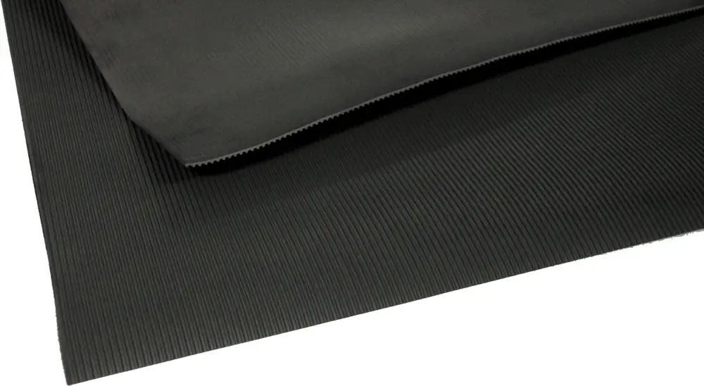 Miltex Arbeitsplatzmatte Yoga Line Oil schwarz - 1000 mm Breite je lfm Neu Im Sortiment