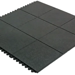 Miltex Arbeitsplatzmatte Yoga Solid Basic schwarz - 900 x 900 x 17 mm Schnäppchen