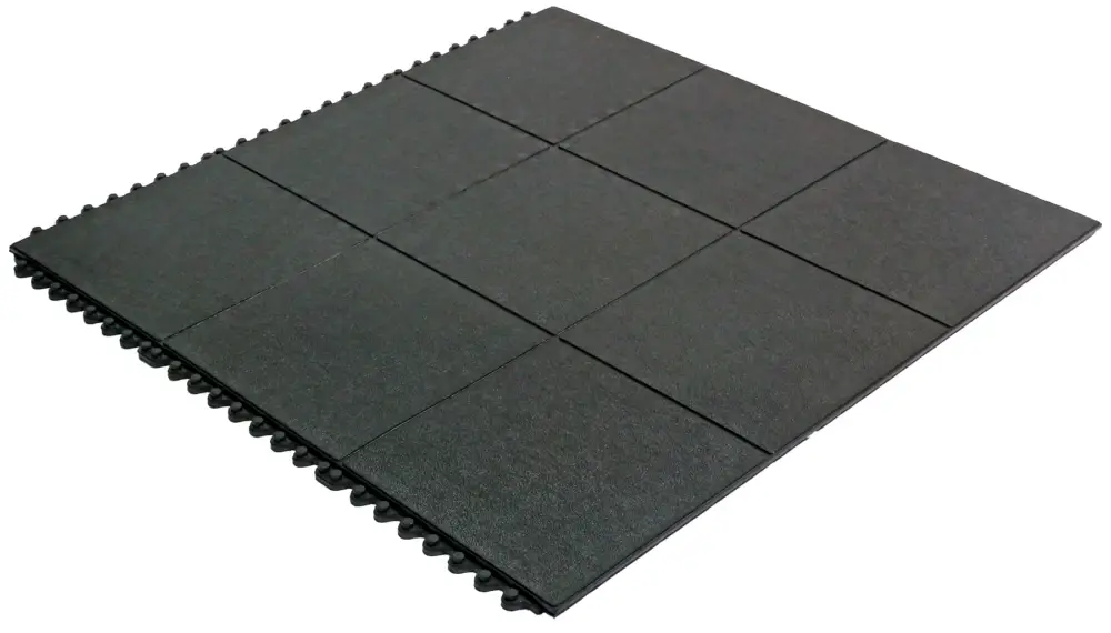 Miltex Arbeitsplatzmatte Yoga Solid Basic schwarz - 900 x 900 x 17 mm Schnäppchen