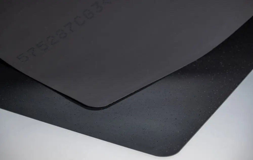 Miltex Arbeitsplatzmatte Yoga Flat Ultra anthrazit granit - 1200 mm Breite je lfm Top-Preis