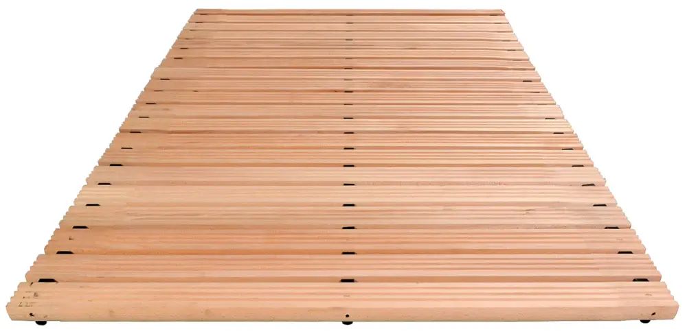 Nur Heute Miltex Arbeitsplatzmatte Yoga Holzrost Typ B natur - 1000 mm Breite je lfm