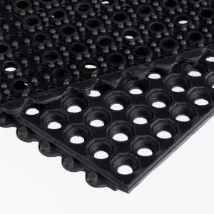 Miltex Arbeitsplatzmatte Yoga Octa Oil schwarz - 900 x 900 x 15 mm Top-Angebot
