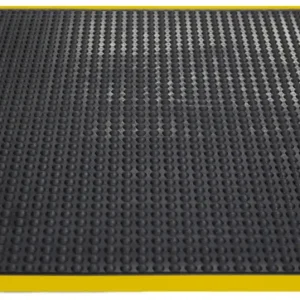Miltex Arbeitsplatzmatte Yoga Dome Basic schwarz gelb - 1200 x 900 x 13 mm Echt