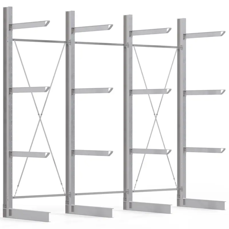 Direkt Vom Hersteller Regalwerk KARL HEAVY 1700 Kragarmregal einseitig Komplettset 4000 x 4500 x 1200 mm