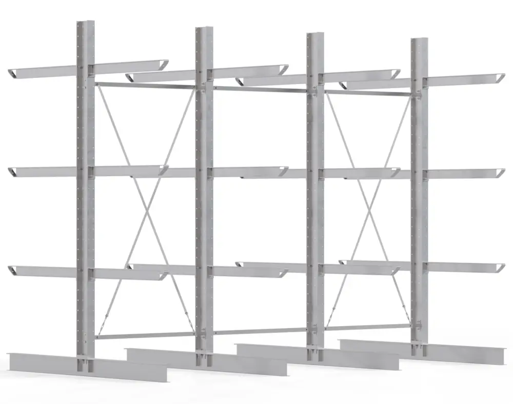 Regalwerk KARL HEAVY 1950 Kragarmregal doppelseitig Komplettset 3500 x 4500 x 2400 mm Jetzt Bestellen