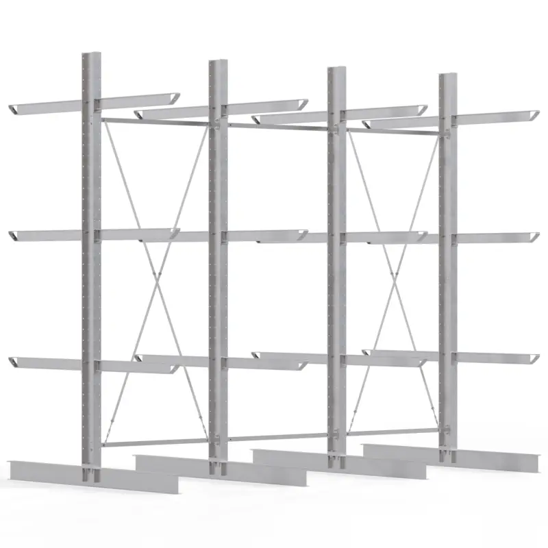 Regalwerk KARL HEAVY 2500 Kragarmregal doppelseitig Komplettset 4000 x 4500 x 2400 mm Aktuell