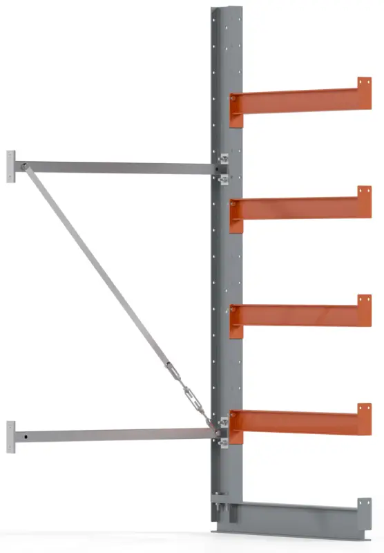 Regalwerk KARL BASIC 1350 Kragarmregal einseitig Anbaufeld 2000 x 1000 x 800 mm Direktkauf