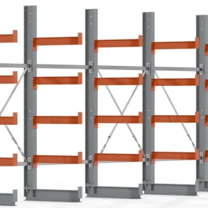 Abverkauf Regalwerk KARL BASIC 1800 Kragarmregal einseitig Komplettset 2000 x 4000 x 600 mm