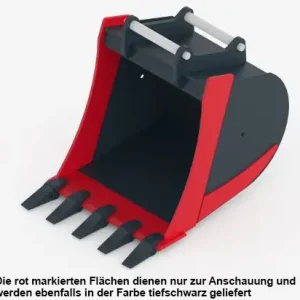Petry Tieflöffel mit Zähnen - BG5 SYM03 - 1000 mm Neu Im Sortiment